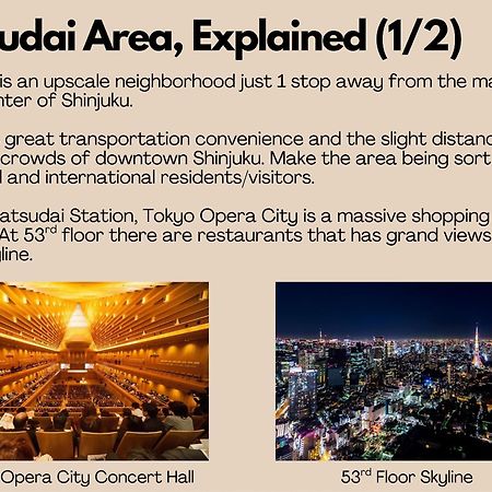 Shinjuku 1 Sta.・98㎡・4Br Entire Home Upscale Area Tokio Buitenkant foto